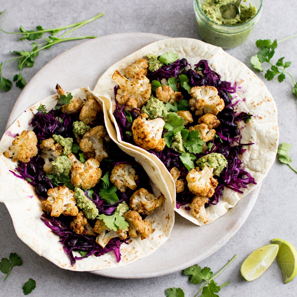 Blumenkohl Chimichurri Tacos